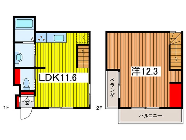 新中里戸建ての物件間取画像